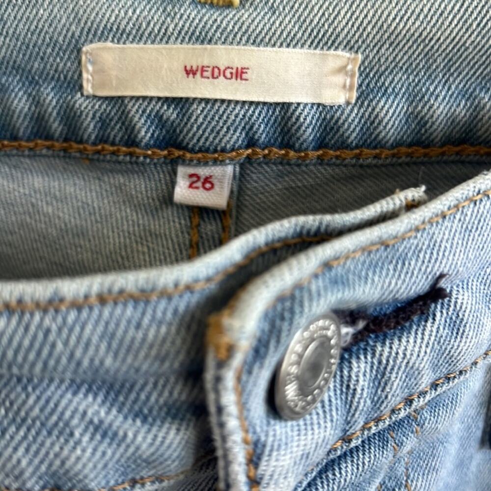 Levi's Wedgie Button Fly Denim Jeans 26 - Picture 7 of 13